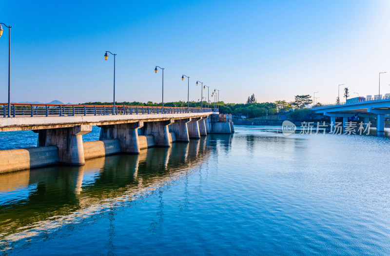 深圳湾滨海城市桥梁与公园景观