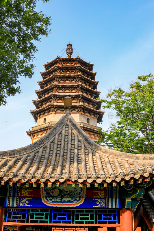 石家庄正定古城天宁寺寺庙