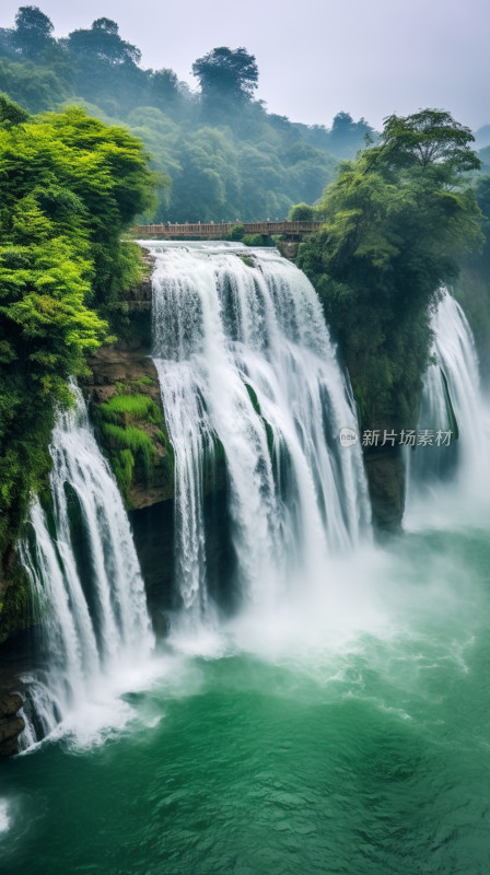 壮丽自然景观瀑布