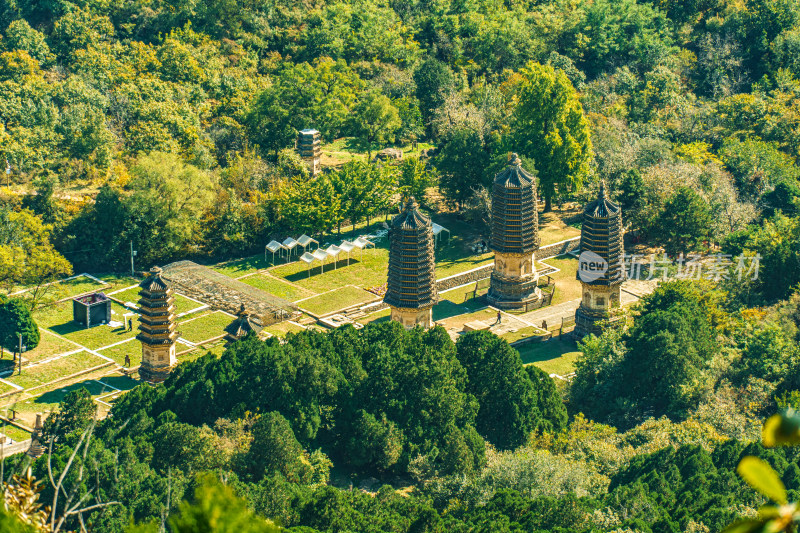 北京市昌平区4A景区银山塔林