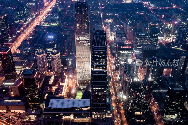 中国北京城市夜景