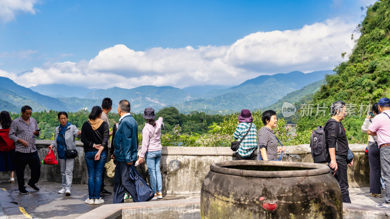 四川都江堰景区旅游综合场景