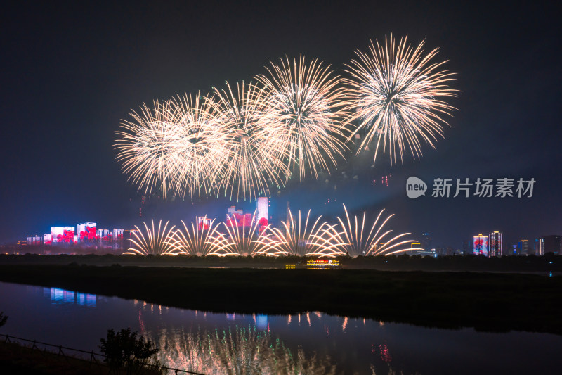 湖南长沙市橘子洲烟花秀