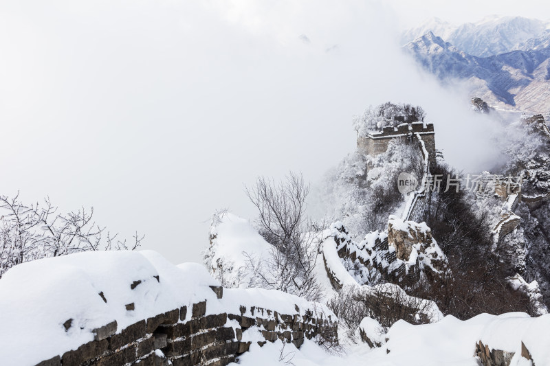 箭扣长城雪景