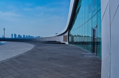 哈尔滨大剧院现代国际弧形建筑