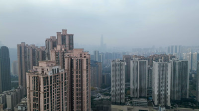 航拍雾都重庆城市风光