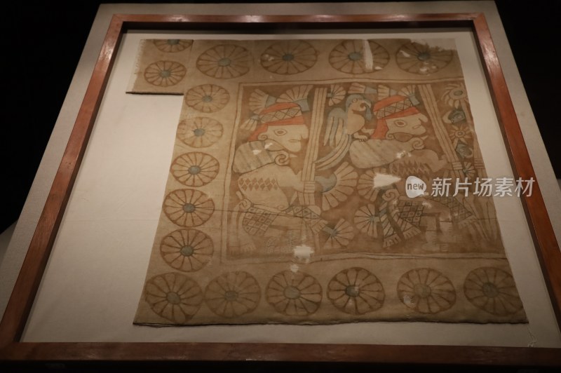 古代织物图案文物展示