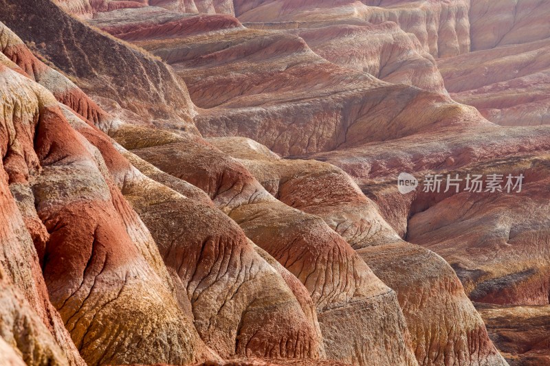 中国甘肃张掖七彩丹霞地貌