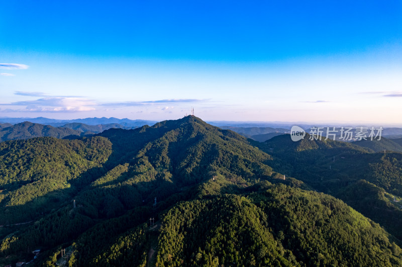 大自然蓝天白云山川航拍