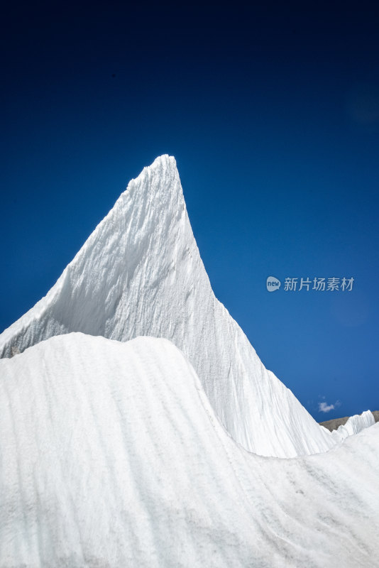 希夏邦马峰与野博康加日冰川冰塔林