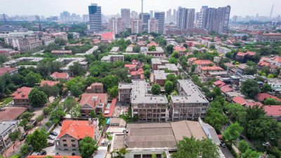 天津五大道旅游景区航拍