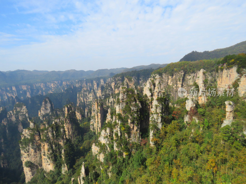 湖南张家界武陵源国家森林公园旅游风光