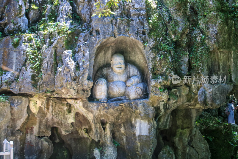 杭州灵隐寺飞来峰景区石刻造像