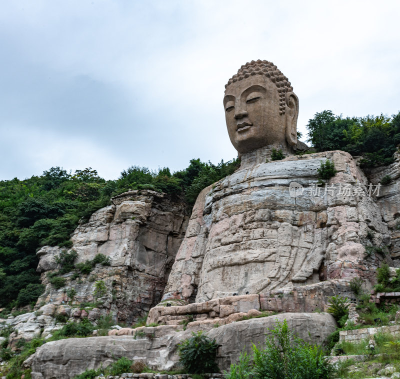 山西太原蒙山大佛自然山水景观