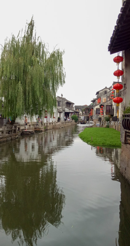 江南水乡河道古建筑风景