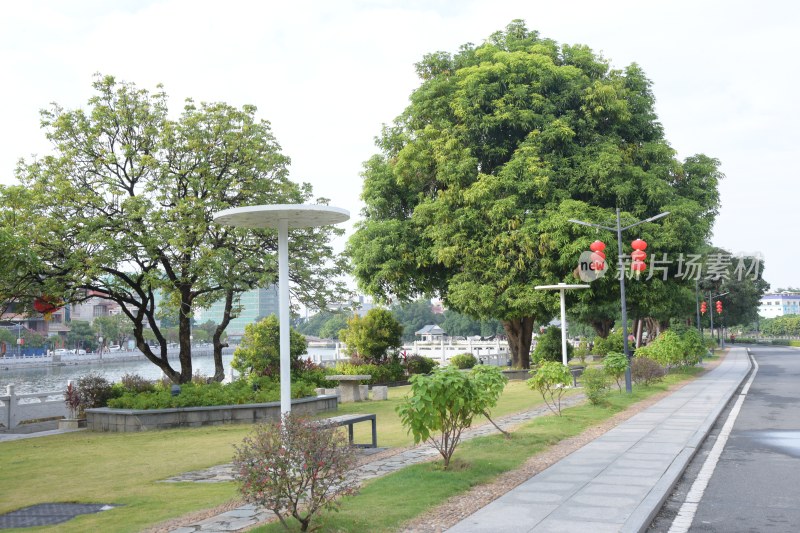 广东东莞：横丽湖沿湖风光