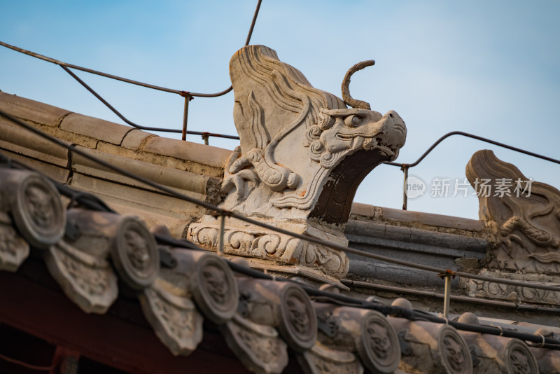 河北石家庄市正定古城隆兴寺建筑屋檐