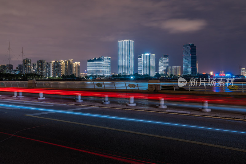 厦门海沧湖水秀公园夜景