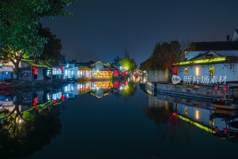 江南水乡西塘古镇夜景