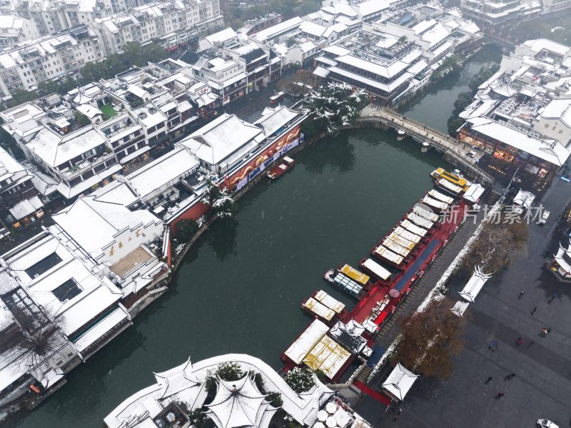 南京夫子庙雪景