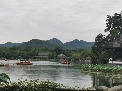 西湖风景名胜区十景之一花巷观鱼