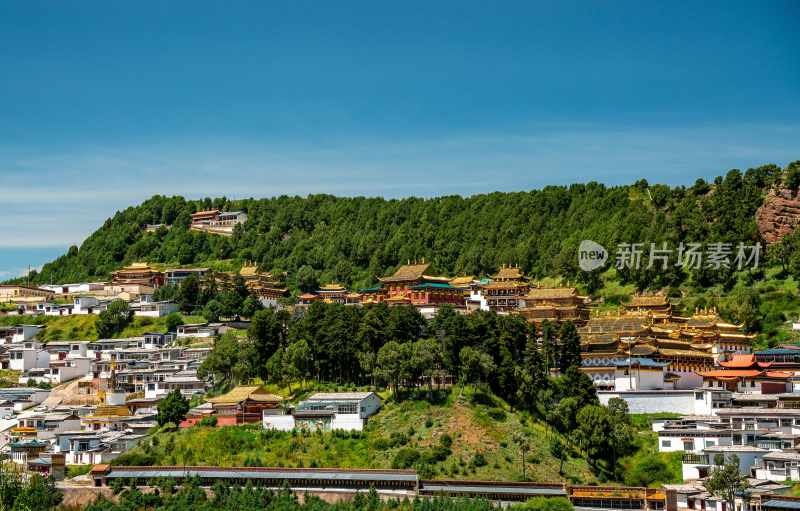 甘南草原风光郎木寺拉卜楞寺