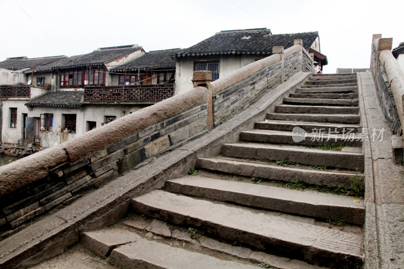 江南水乡古镇临水古建筑景观