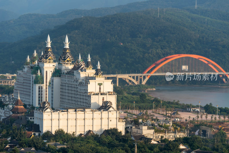 西双版纳告庄西双景地标建筑