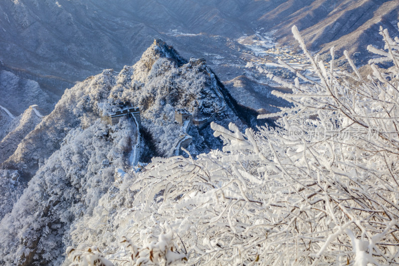 长成雪后冬季风光