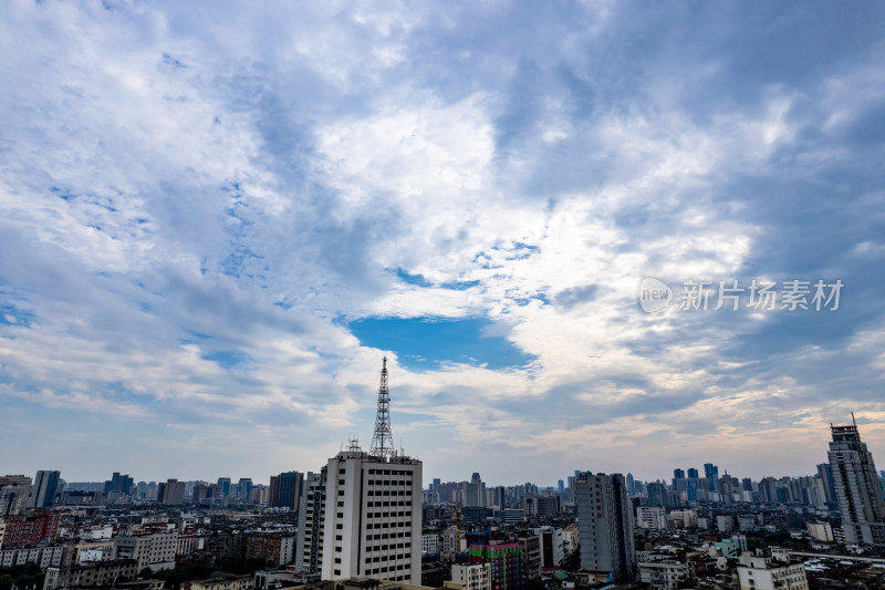 江西南昌八一大道八一广场美术馆航拍图