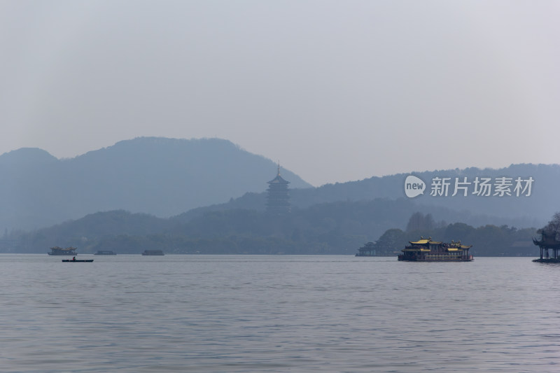 杭州西湖远山近水