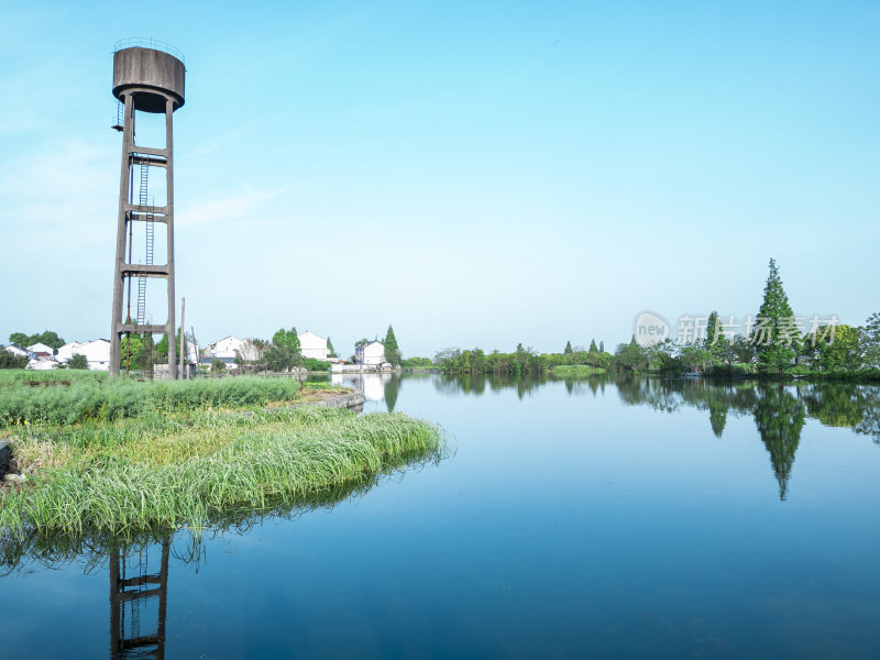 绍兴江南水乡东鉴湖风景