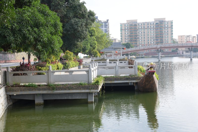 广东东莞：横丽湖沿湖风光