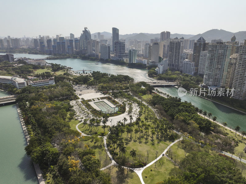 厦门 筼筜湖 湖滨北路  白鹭洲公园