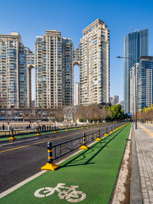 武汉西北湖黄孝西路城市风光