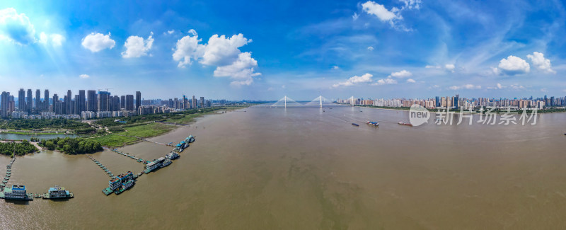 湖北武汉城市风光全景航拍摄影图