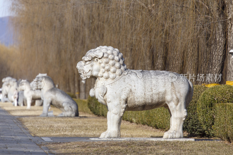 北京昌平区十三陵神道景区神路石像生