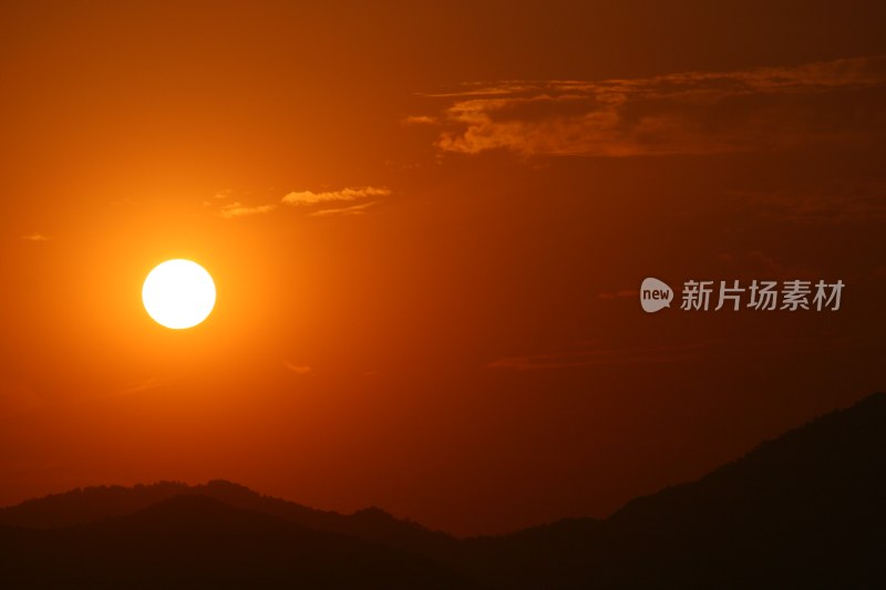 杭州西湖日落