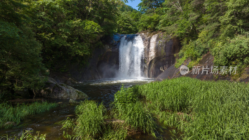 洛阳白云山山川河流山谷悬崖瀑布岩石溪水