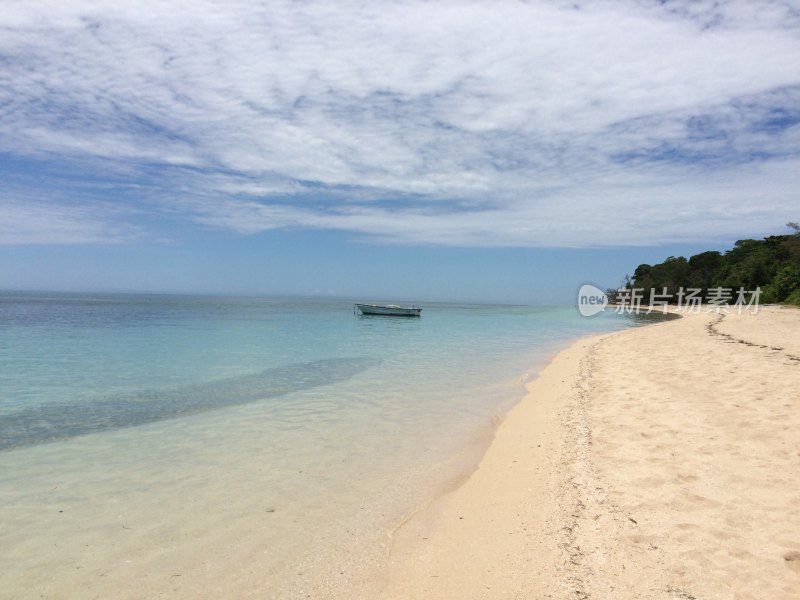 海滩沙滩海岸线