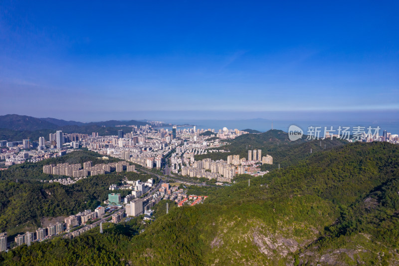 广东珠海城市大景航拍摄影图