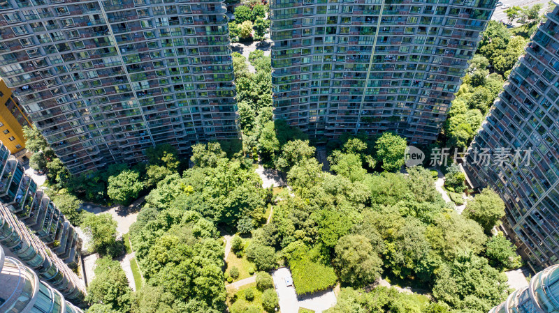 高层住宅小区俯拍