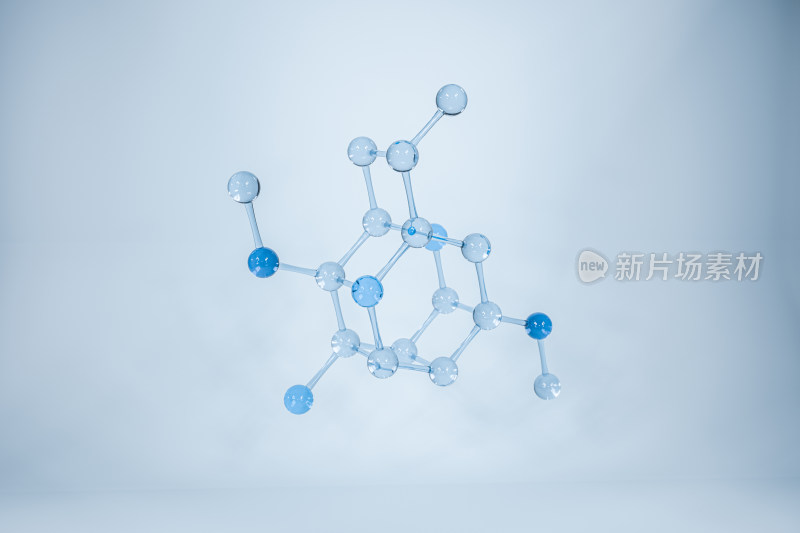 化学分子构成 三维渲染