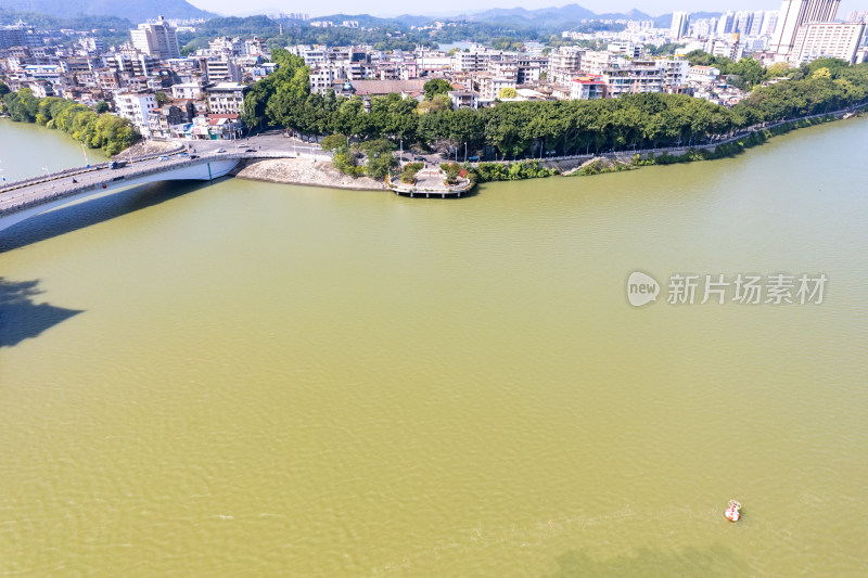 广东惠州城市建设航拍摄影图