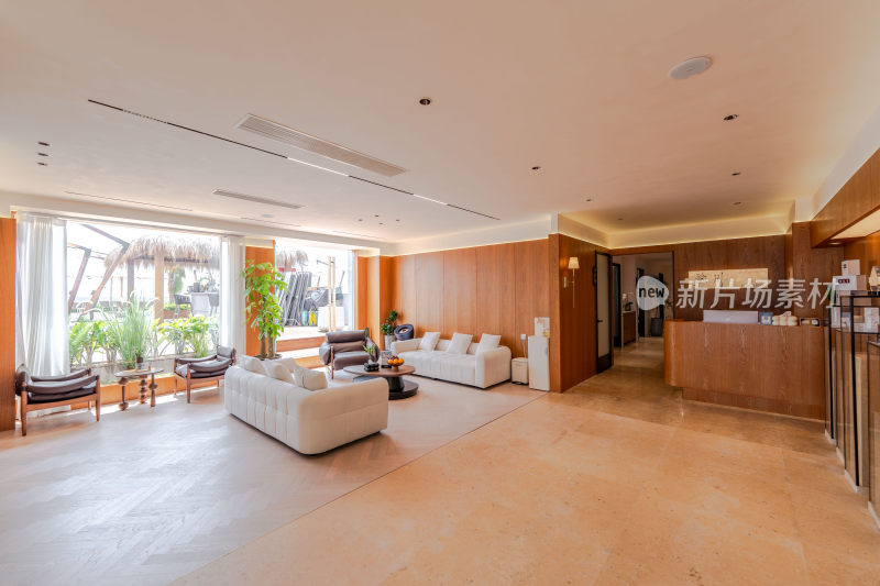 现代风格休闲大厅室内场景