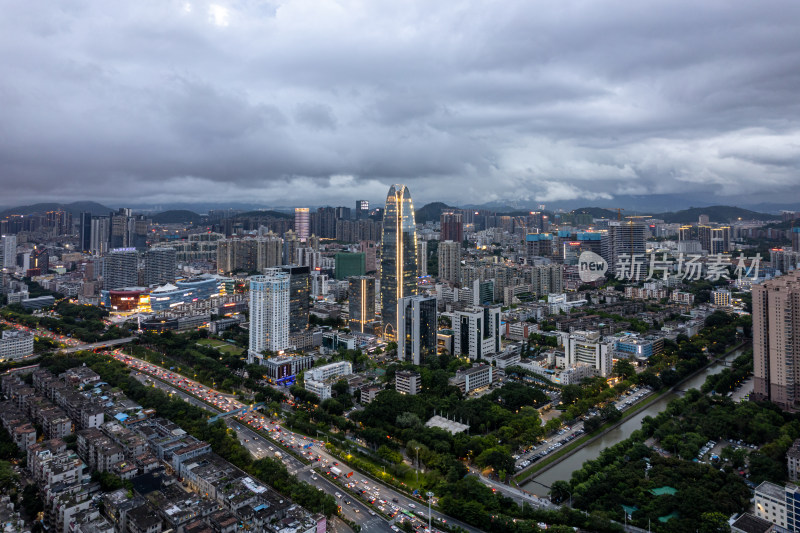 深圳市宝安区新安街道航拍图