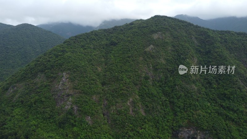 广东东莞：航拍银瓶山森林公园清溪景区