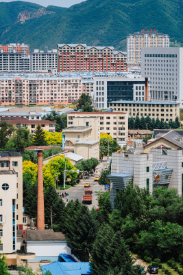 延边图们市区城景