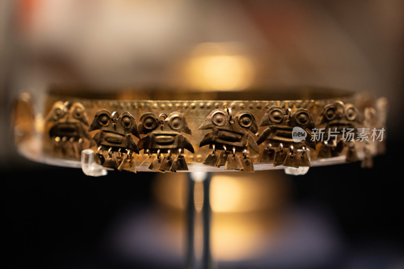 秘鲁西坎国家博物馆藏西坎文化金头箍