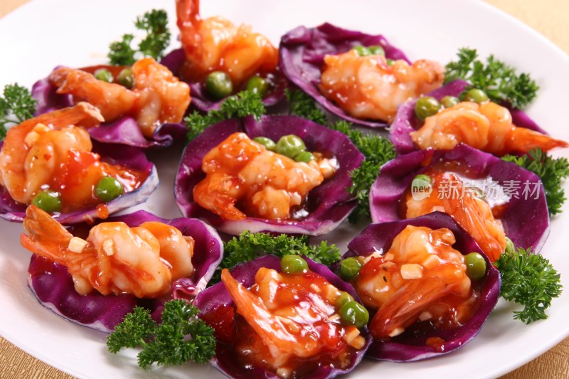 紫叶泰式虾